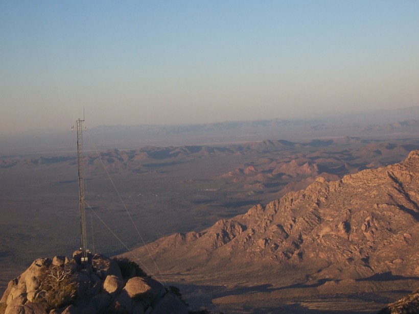 Weather station and the distant horizon