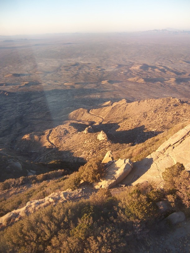 Looking roughly north about an hour before sunset. It doesn't look that far up in this picture, but it really really is.