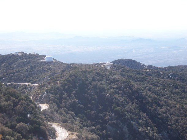 The radio telescope. It's some distance away from the main area, and operated remotely, so as to accommodate Jodie Foster's busy schedule. 